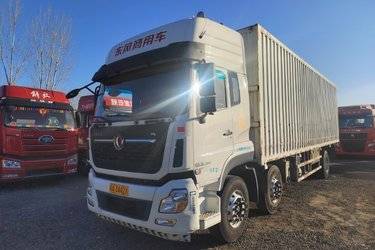 二手东风商用车 天龙VL重卡 292马力 6X2 9.6米厢式载货车(国五) 前四后四 雷诺二手载货车 黄牌