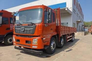 二手东风商用车 天锦VR中卡 复合版 285马力 6X2 7.2米栏板载货车(国五) 前四后四 康明斯二手载货车 黄牌图片