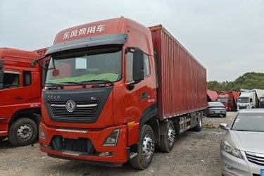 二手东风商用车 天龙KL重卡 居家版 350马力 6X2 9.6米厢式载货车(国六) 前四后四 康明斯二手载货车 黄牌