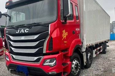 二手江淮 格尔发K5W重卡 290马力 6X2 9.5米翼开启厢式载货车(国六) 前四后四 锡柴二手载货车 黄牌