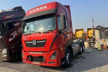 二手东风商用车 天龙KL重卡 砂石版 465马力 6X4牵引车(国六) 双驱 雷诺二手牵引车 黄牌