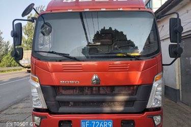 二手中国重汽HOWO 统帅 160马力 4.15米单排仓栅式轻卡(6挡)(国五) 单桥 朝柴二手载货车 蓝牌