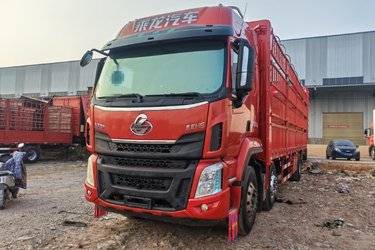 二手东风柳汽 乘龙H5中卡 290马力 6X2 9.4米仓栅式载货车(国五) 前四后四 玉柴二手载货车 黄牌