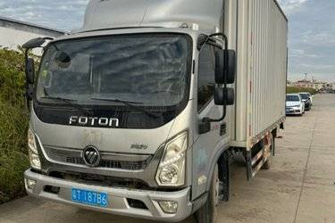 二手福田 奥铃速运 156马力 4.14米单排厢式轻卡(国六) 单桥 安徽康明斯二手载货车 蓝牌