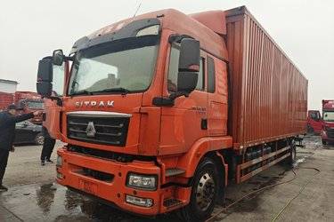 二手中国重汽 汕德卡SITRAK G5重卡 290马力 4X2 9.8米翼开厢式载货车(国六) 单桥 曼二手载货车 黄牌