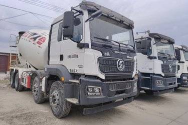陕汽重卡 德龙M3000S 复合版 350力 8X4 7.85方混凝土搅拌车(方箱后处理发动机)(国六) 前四后八 潍柴二手搅拌车