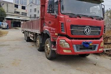 二手东风商用车 天龙KL 舒适版 350马力 6X2 7.7米栏板载货车(国六) 前四后四 雷诺二手载货车 黄牌