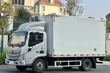 二手福田 欧马可S1系 智盈版 131马力 4.14米单排厢式轻卡(气刹)(国五) 单桥 福田康明斯二手载货车 蓝牌