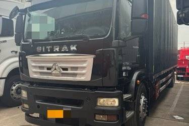 二手中国重汽 汕德卡SITRAK G5重卡 280马力 6X2 9.52米厢式载货车(国五) 前四后四 中国重汽二手载货车 黄牌