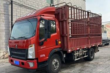 二手中国重汽HOWO 悍将 160马力 4.15米单排仓栅轻卡(速比4.333)(国六) 单桥 潍柴二手载货车 蓝牌