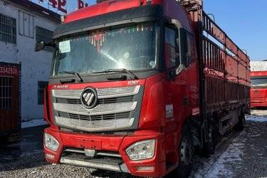 二手福田 欧曼EST 6系重卡 标载型 280马力 6X2 9.53米仓栅式载货车(国五) 前四后四 福田康明斯二手载货车 黄牌