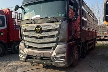 二手福田 欧曼EST 基本型 520马力 8X4 9.56米AMT自动档仓栅式载货车(国六) 前四后八 福田康明斯二手载货车 黄牌