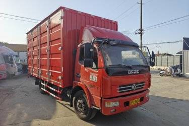 二手东风 多利卡D7 156马力 4X2 5.15米单排厢式载货车(国五) 单桥 东风股份二手载货车 黄牌