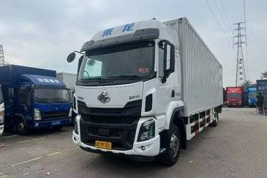 二手东风柳汽 乘龙H5 240马力 4X2 9.7米厢式载货车(东康)(国六) 单桥 东风康明斯二手载货车 黄牌
