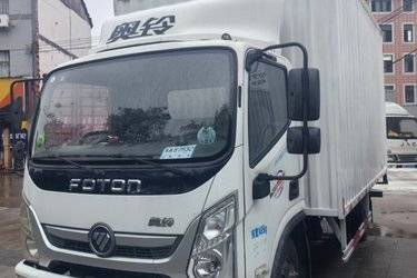 二手福田 奥铃捷运 经典版 132马力 4.14米单排厢式轻卡(宽体)(国六) 单桥 全柴二手载货车 蓝牌