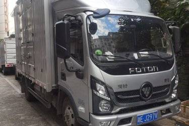 二手福田 奥铃捷运 130马力 4.165米单排厢式轻卡底盘(国五) 单桥 北汽福田二手载货车 蓝牌