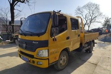 二手福田 欧马可S3系 高效快递快运版 190马力 5.8米排半栏板载货车(国六) 单桥 云内动力二手载货车 黄牌