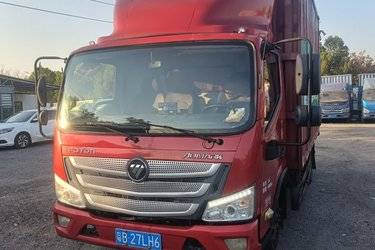 二手福田 欧马可S1系 150马力 4.14米单排厢式轻卡(国六) 单桥 福田康明斯二手载货车 蓝牌