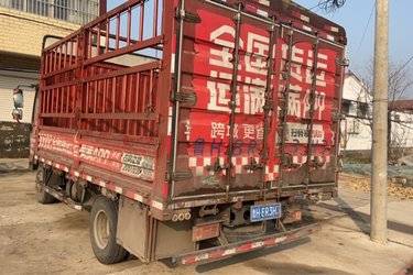 二手中国重汽HOWO 统帅 160马力 4.15米单排仓栅式轻卡(6挡)(国五) 单桥 潍柴二手载货车 蓝牌