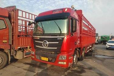 二手福田 欧曼GTL 6系重卡 280马力 6X2 9.45米仓栅式载货车(国五) 前四后四 福田康明斯二手载货车 黄牌