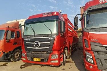 二手福田 欧曼GTL 6系重卡 280马力 6X2 9.6米仓栅式载货车(国五) 前四后四 康明斯二手载货车 黄牌