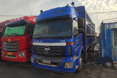 二手福田 欧曼ETX 5系重卡 220马力 6X2 7.8米仓栅式载货车(国五) 前四后四 福田康明斯二手载货车 黄牌