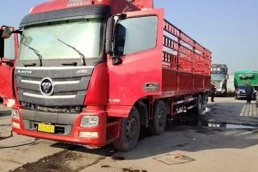 二手福田 欧曼GTL 6系重卡 280马力 6X2 9.6米仓栅式载货车(国五) 前四后四 福田康明斯二手载货车 黄牌