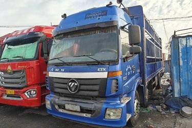 二手福田 欧曼ETX 5系重卡 220马力 6X2 7.8米仓栅式载货车(国五) 前四后四 福田康明斯二手载货车 黄牌