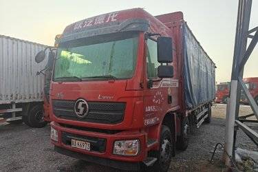 二手陕汽重卡 德龙L3000 270马力 6X2 9.8米仓栅式载货车(高顶)(国六) 前四后四 潍柴二手载货车 黄牌