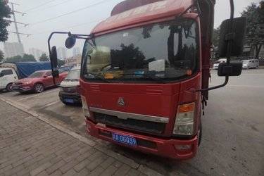 二手中国重汽HOWO 悍将 170马力 4.15米单排仓栅式轻卡(国五) 单桥 朝柴二手载货车 蓝牌