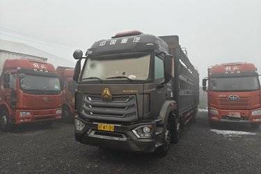 二手中国重汽 豪沃NX中卡 290马力 6X2 9.5米仓栅式载货车(国六) 前四后四 曼二手载货车 黄牌