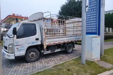 二手一汽红塔 解放霸铃 78马力 3.37米单排仓栅式轻卡(国五) 单桥 锡柴二手载货车 蓝牌