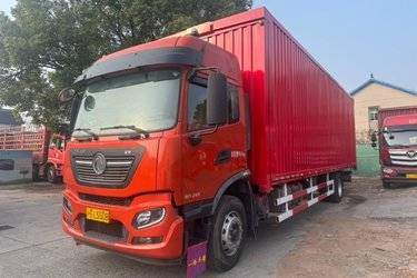 二手东风商用车 天锦KR 245马力 4X2 9.75米厢式载货车(高顶)(国六) 单桥 东风康明斯二手载货车 黄牌