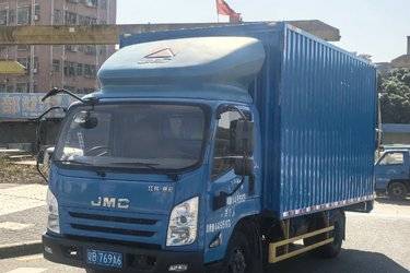 二手江铃 新凯运 116马力 4.21米单排厢式轻卡(加大货柜)(国五) 单桥 庆铃五十铃二手载货车 蓝牌