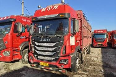 二手江淮 格尔发K5X重卡 260马力 6X2 7.8米仓栅式载货车(国五) 前四后四 锡柴二手载货车 黄牌