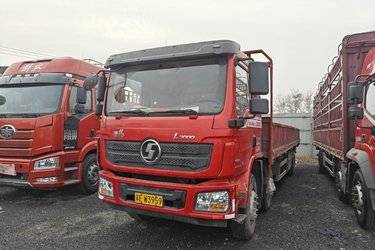 二手陕汽重卡 德龙L3000 245马力 6X2 9.7米栏板载货车(国五) 前四后四 玉柴二手载货车 黄牌