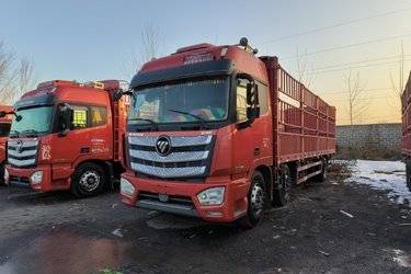 二手福田 欧曼EST 6系重卡 280马力 6X2 9.45米仓栅式载货车(459后桥)(国五) 前四后四 福田康明斯二手载货车 黄牌