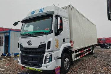 二手东风柳汽 乘龙H5 290马力 4X2 9.7米厢式载货车(400后桥)(国六) 单桥 玉柴二手载货车 黄牌
