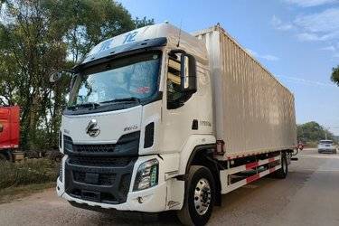 二手东风柳汽 乘龙H5 290马力 4X2 9.7米厢式载货车(400后桥)(国六) 单桥 玉柴二手载货车 黄牌