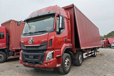 二手东风柳汽 乘龙H5中卡 270马力 6X2 9.7米厢式载货车(国六) 前四后四 玉柴二手载货车 黄牌