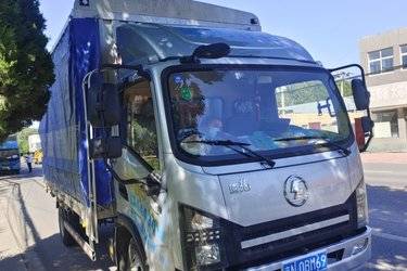 二手陕汽商用车 德龙G1 155马力 4X2 4.2米单排仓栅式轻卡(国六) 单桥 云内动力二手载货车 蓝牌