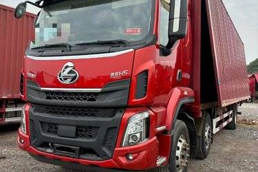 二手东风柳汽 乘龙H5中卡 240马力 6X2 9.6米翼开厢式载货车(国五) 前四后四 玉柴二手载货车 黄牌