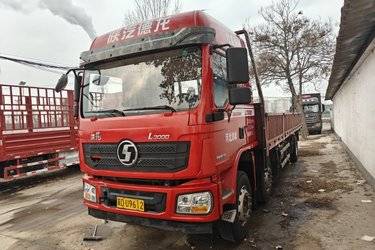 二手陕汽重卡 德龙L3000 270马力 6X2 9.8米栏板载货车(国六) 前四后四 潍柴二手载货车 黄牌