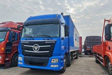 福田 欧曼ETX 270马力 4X2 9.6米厢式载货车底盘(国五) 单桥 福田康明斯二手载货车 黄牌