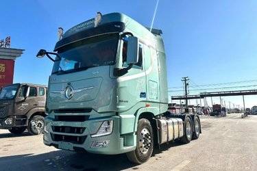 东风商用车 天龙旗舰GX 600马力 6X4 AMT自动档牵引车(液缓)(国六) 双驱 雷诺二手牵引车 黄牌