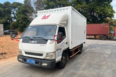 二手江铃 新顺达 116马力 4.21米单排厢式轻卡(加大货柜)(国五) 单桥 庆铃五十铃二手载货车 蓝牌