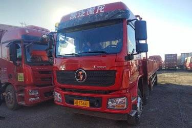 二手陕汽重卡 德龙L3000 270马力 6X2 9.8米栏板载货车(国六) 前四后四 潍柴二手载货车 黄牌