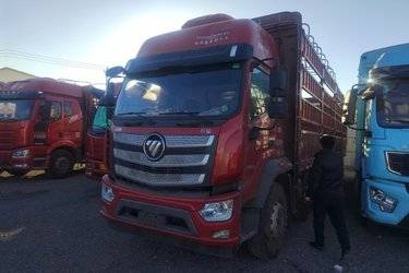 二手福田 欧曼行星 基本型 290马力 6X2 9.78米仓栅式载货车(国六) 前四后四 福田康明斯二手载货车 黄牌