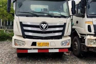 二手福田 欧曼ETX 标载型 350马力 8X4 6.6方混凝土搅拌车(国五)  福田康明斯二手搅拌车