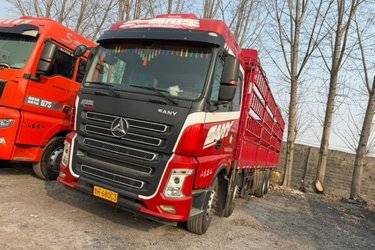 三一集团 银松版 430马力 8X4 9.5米仓栅式载货车(国五) 前四后八 康明斯二手载货车 黄牌